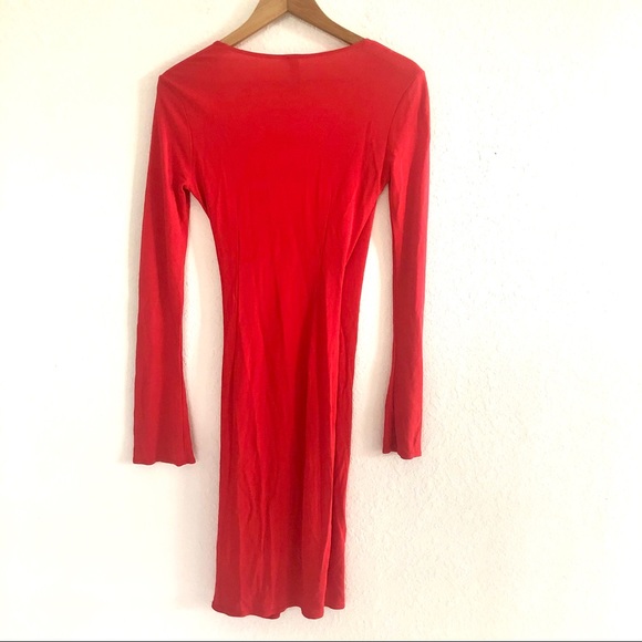 Laundry by Shelli Segal Red Casual Mid Dress Sz 2 - Picture 4 of 9
